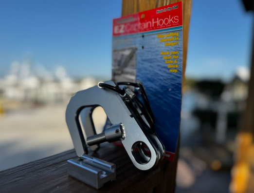 EZCaptainHooks Easily Remove From Trailer Eye Safe Towing 2 Hooks