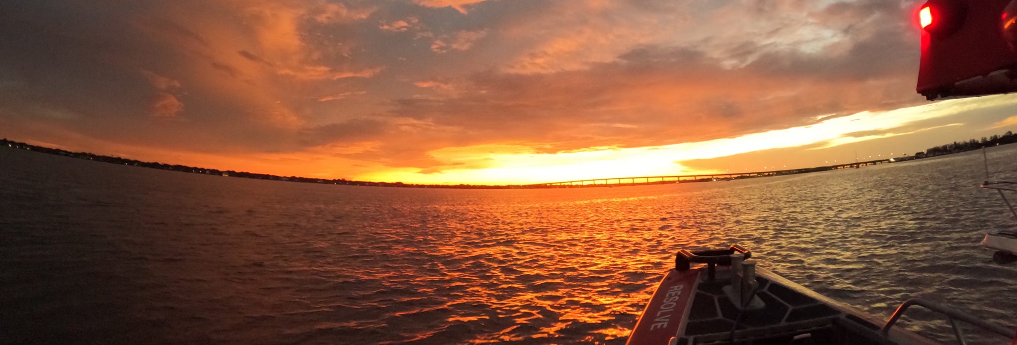 Sunrise Sunset Boating Savage Bridge Waterway Stuart Florida